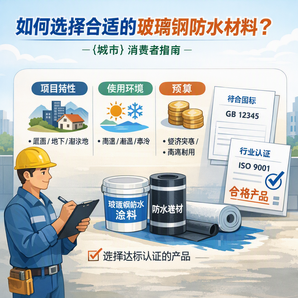 如何判定玻璃钢防水材料的合格标准？ 长春 消费者指南